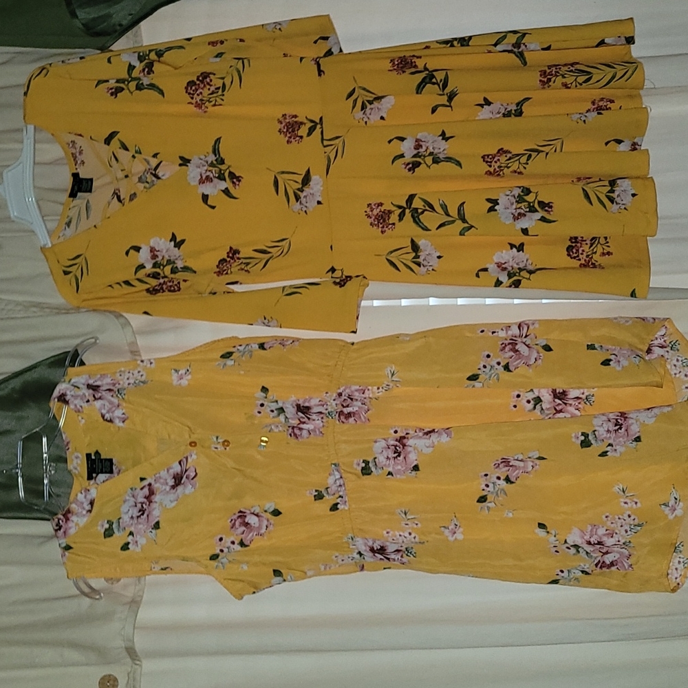 Brand New Dresses qty 2 Junior's 1 Medium Sleeveless and 1  Large with Sleeves